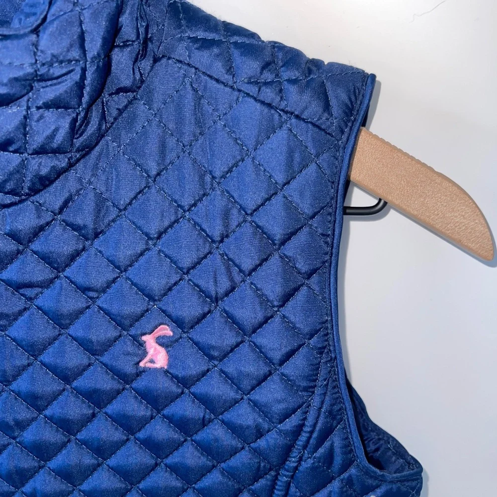 Joules pink velveteen rabbit‎ quilted zip sleeveless vest Size 11/12y
